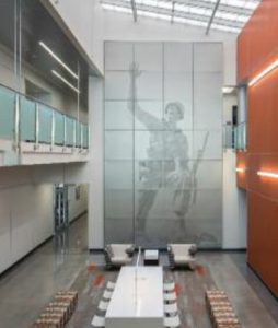 Senger Design Group specified Shaw’s Absorbed tile, Visible tile and Colour Plank tile in its redesign of the Colorado Army National Guard Readiness Center.