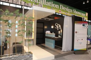 Crossville-sponsored Spa Lobby comes in first at Coverings.