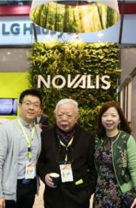 John Wu, CEO, with father Dr. Z. L. Wu, founder of Novalis, and sister C.C. Wu, COO.